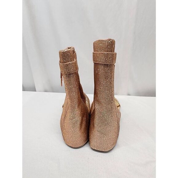 Cape Robbin Size 7 Rose Gold SHILOHA Ladies Sandals Rhinestone - Picture 5 of 12